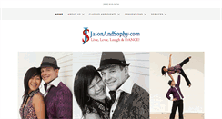 Desktop Screenshot of jasonandsophy.com